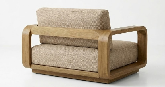 Vesper Lounge Chair Back - Arbor Pebble
